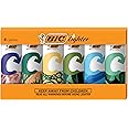 BIC Ecolutions Maxi Pocket Lighter, 6-Pack of Ecofriendly Candle Lighters, 100% Recycled Packaging and 55% Recycled Metal, 30% Carbon Offset