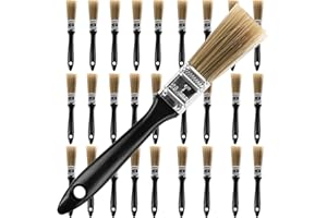 KINJOEK Paint Brush 28 Packs 1 Inch, Home Wall Trim House Chip Paintbrush Set, Professional Multi-Purpose Home Repair Tools for DIY Paint Stains Varnishes Glues Acrylics Cabinet Deck Fence Edge Door