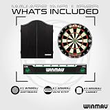 WINMAU Diamond Plus Dartboard Set with Cabinet, Darts & Accessories view 2