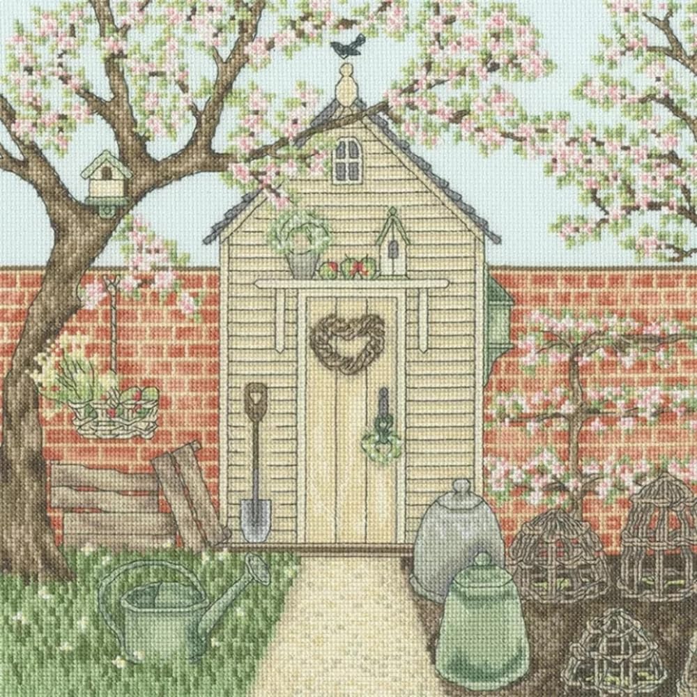 Bothy Threads Counted Cross Stitch Kit - A Country Estate: Potting Shed