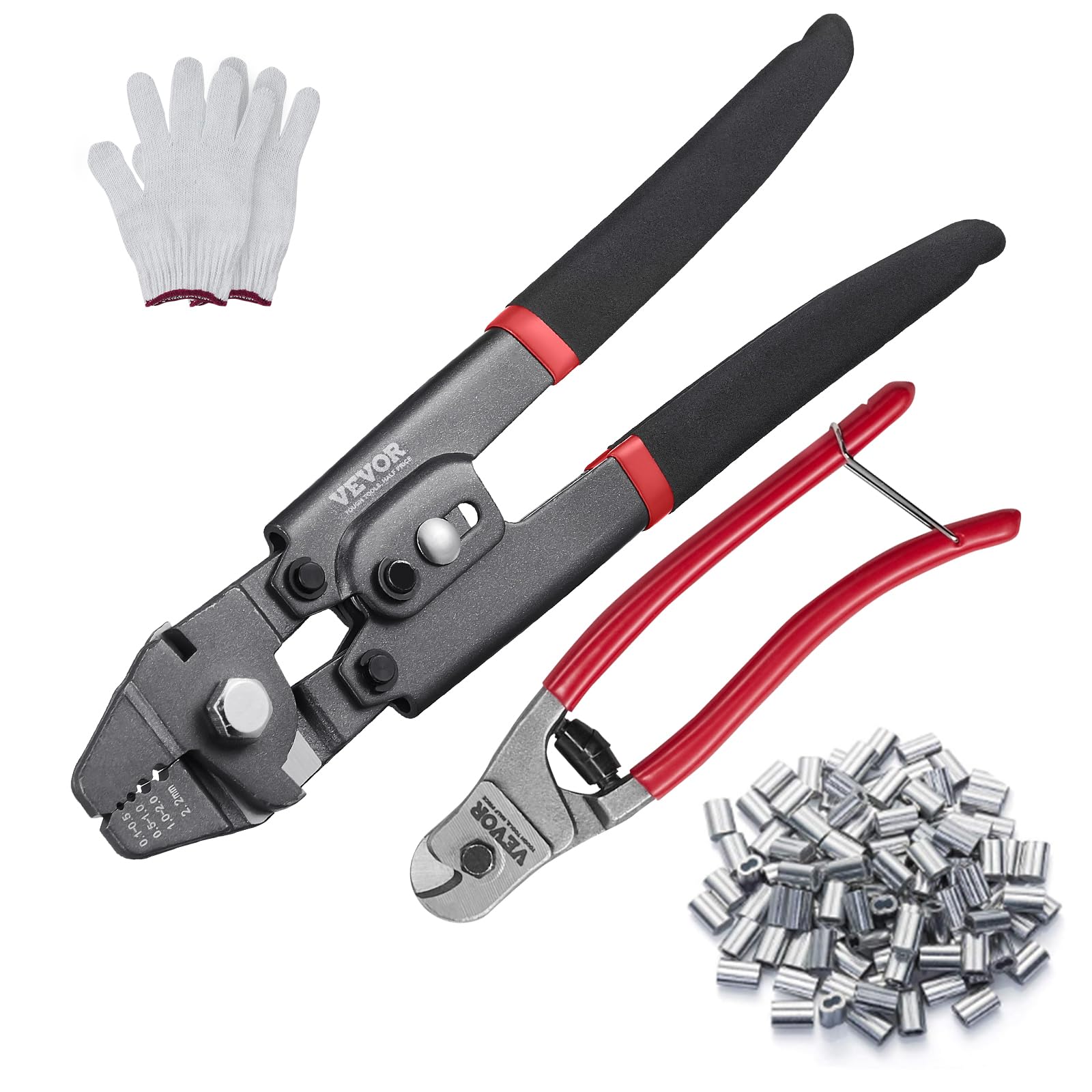 VEVOR Wire Rope Crimping Tool and Cutter Up To