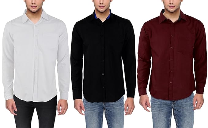 mens formal shirts multipack slim fit