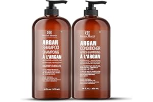 Botanic Hearth Argan Shampoo, Hydrating & Volumizing, Sulfate & Paraben Free, All Hair Types & Color Treated Hair, Men and Wo
