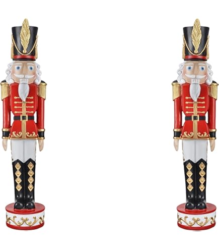 toy soldier おもちゃの兵隊 Xmas セット 大きいサイズ 派手 Amazon.com: Giant Life-Size 5' Iron Nutcracker Christmas
