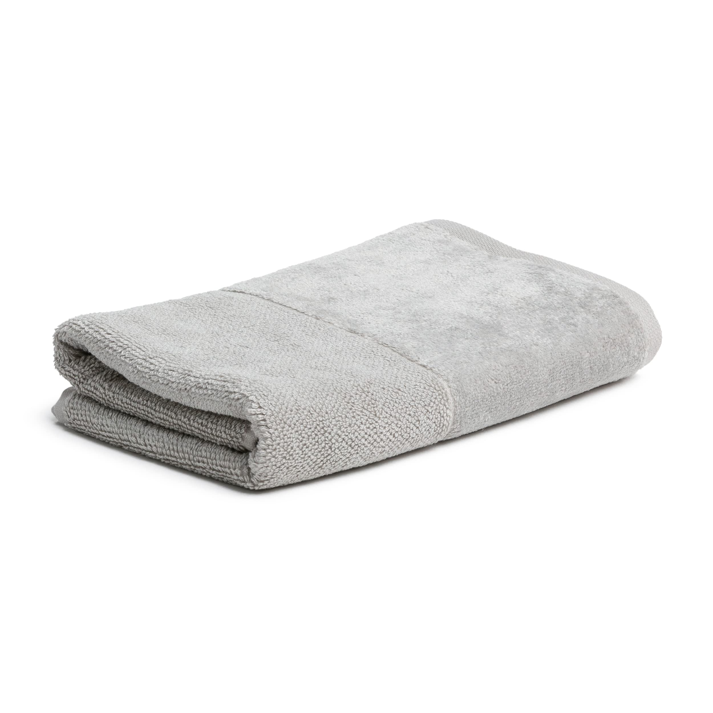 Möve Bamboo Luxe towel 50 x 100 cm made of 60% cotton / 40% viscose from bamboo cellulose, silver grey,111045244-050100-823