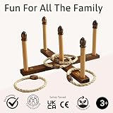 Jaques of London Original Compact Garden Quoits Luxury Set - Family Fun view 6