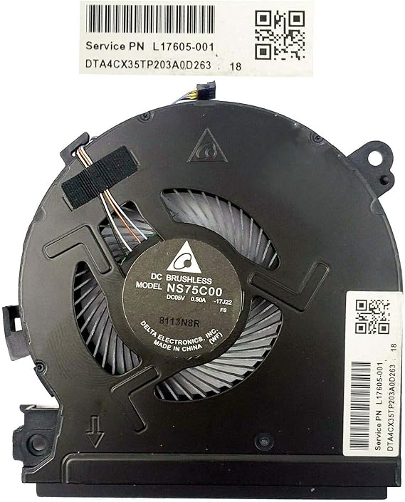 HKPart Fan for Hp Spectre X360 15CH NS75C0017J22 CPU
