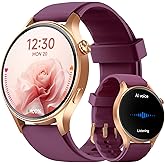 Smart Watch for Women, Answer/Makr Call, 1.32'' AMOLED Ultra-Clear Screen Fitness Trackers with Heart Rate/Sleep/SpO2 Monitor, Smartwatch for iPhone/Samsung/Android, 110+ Sport Modes, 3ATM Waterproof