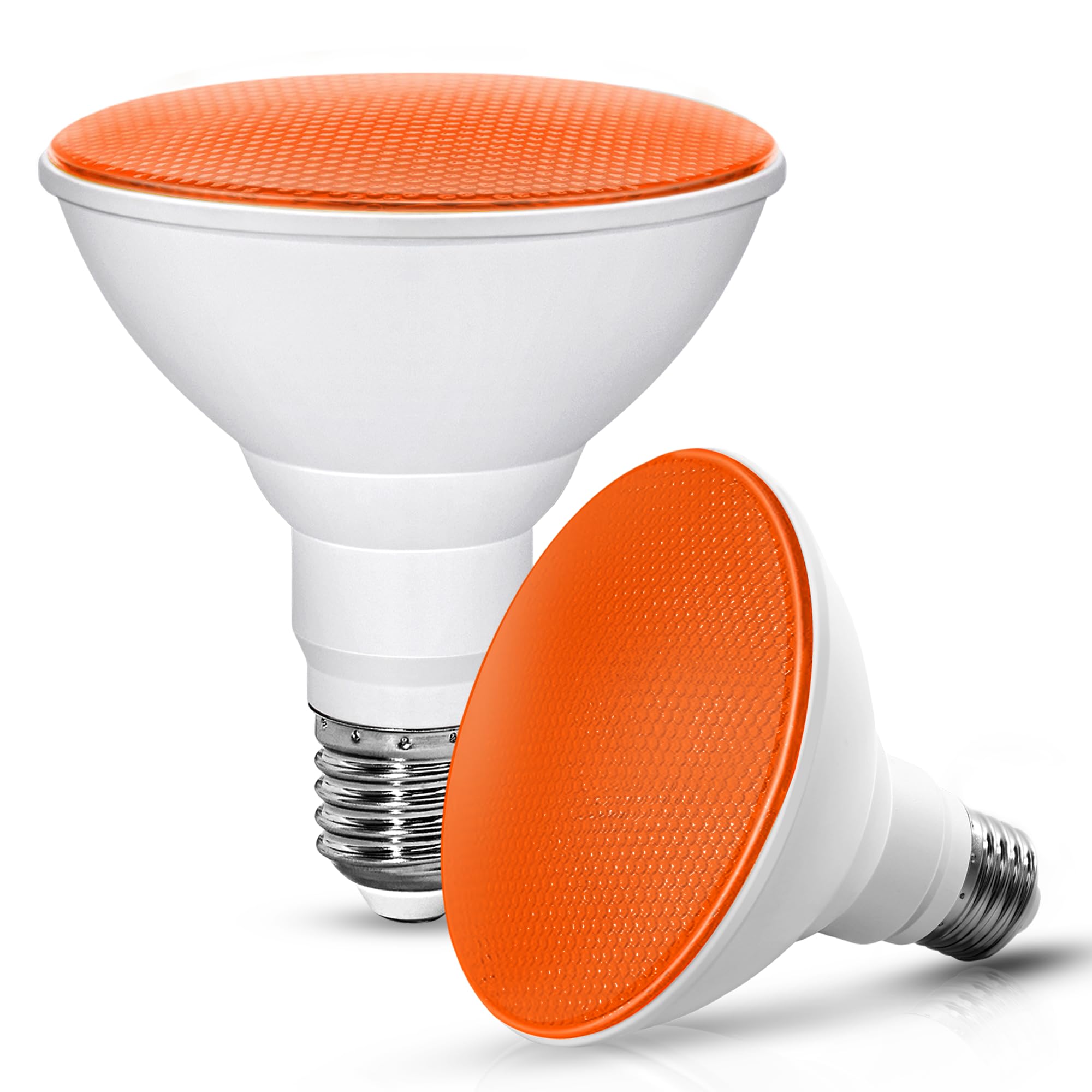 Photo 1 of ***MISSING PIECE*** 2Pack PAR30 LED Orange Flood Light Bulbs 12W, E26 Base 100W Equivalent, Not-Dimmable Colord Lights for Party&Holiday Decoration, Home Lighting, Landscape, Bright Orange Light for Porch, Indoor&Outdoor