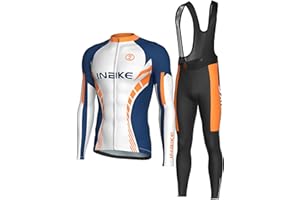 INBIKE Cycling Jersey Men Set Bib Shorts Set Breathable Bike Shirts Quick-Dry Bib Bicycle Jersey Biking Clothing Set
