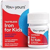 Tasteless Iron for Kids + Toddlers- 4-Month Supply | Just One Ingredient | Unflavored Kids + Toddler Iron Powder Supplement. Add to Beverages or Food. No Sweeteners or Preservatives. 120 servings.