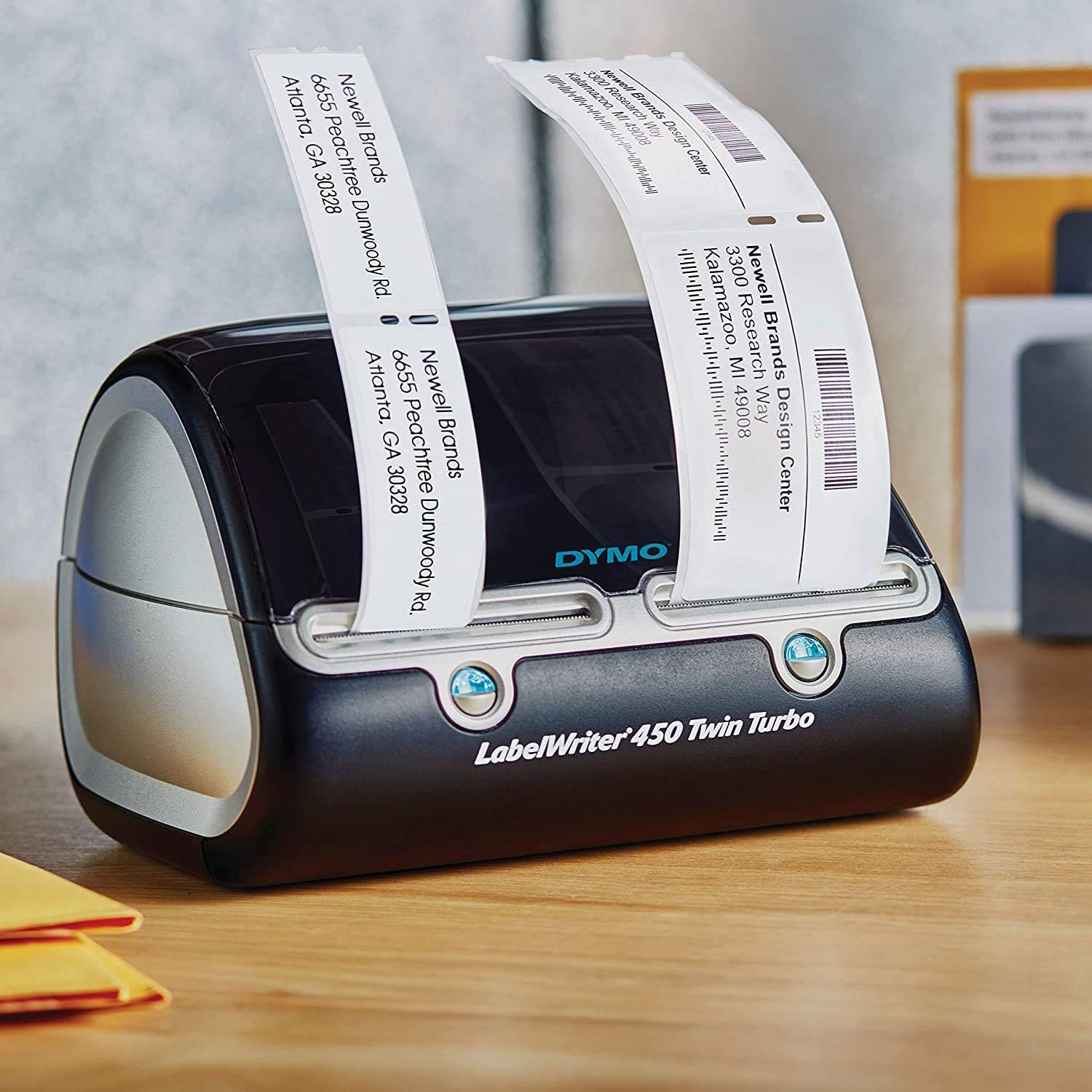 DYMO Label Writer 450 Twin Turbo label printer, 71 Labels Per Minute, Black/Silver (1752266) : Label Makers : Office Products