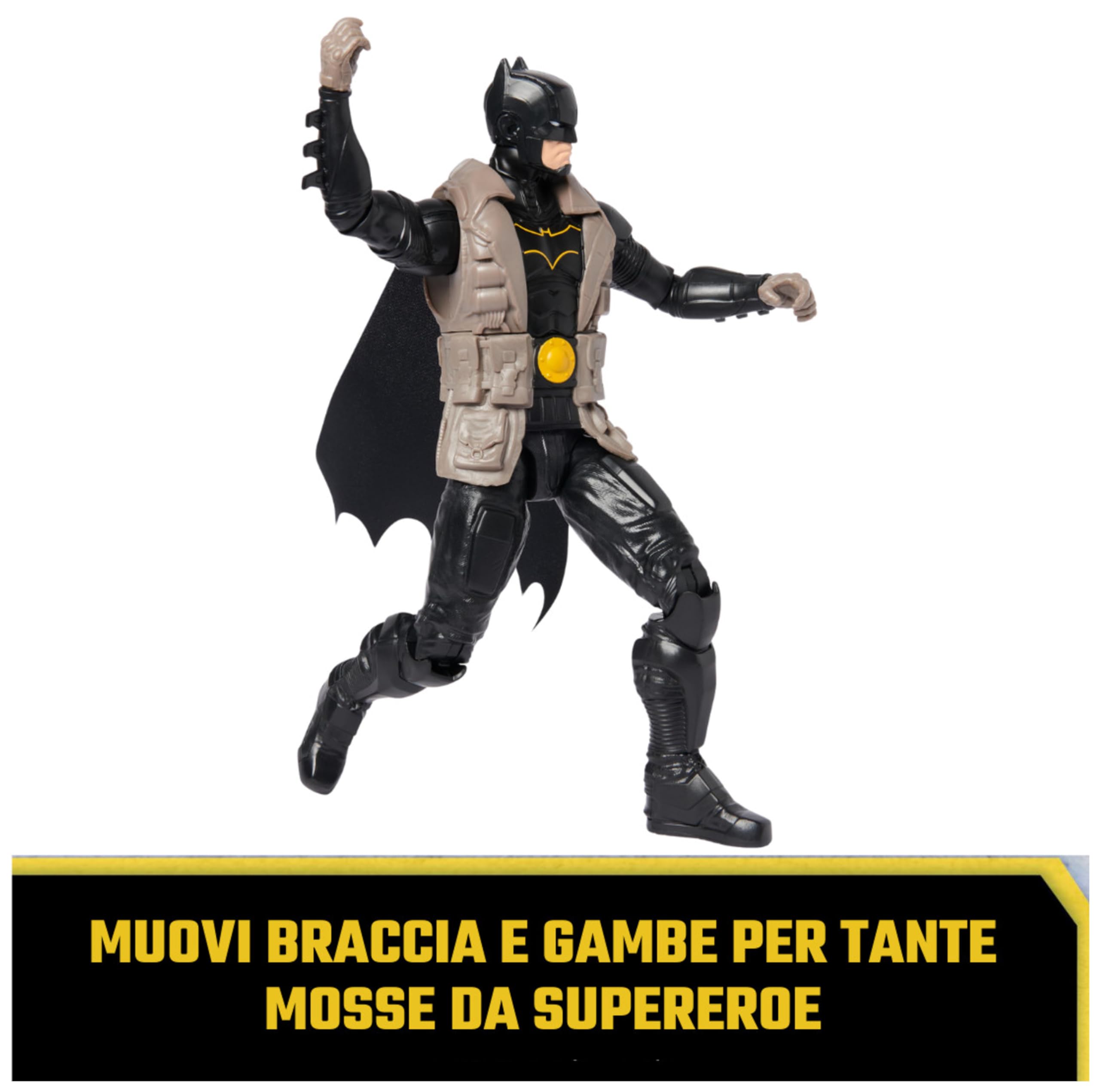 DC Comics Batman S10-Actionfigur, 30 cm groß, voll beweglich für spannende Abenteuer und actionreiche Stunts, Spielzeug für Kinder ab 4 Jahren, original Comic-Design 4