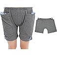 Incontinence Care Trousers, Catheter Underwear for Elderly with Double Pockets, Urinate Drainage Bag Pants for Catheter Nephrostomy Bag for Incontinence and Ostomy Patients (Women, M)