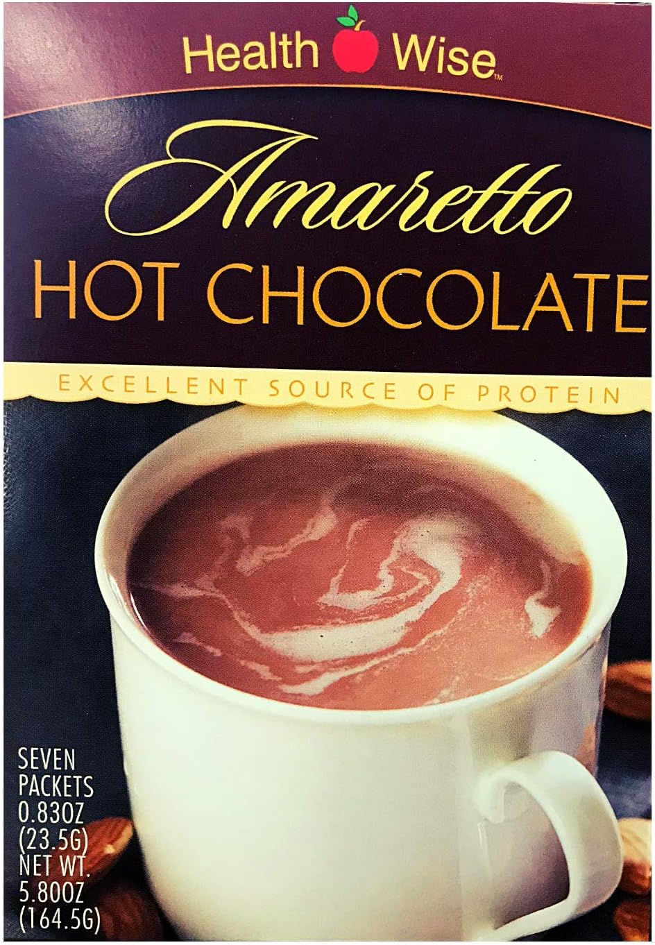 Healthwise Amaretto Hot Chocolate, (7 packets of 0.828 oz., net 5.803 oz.)