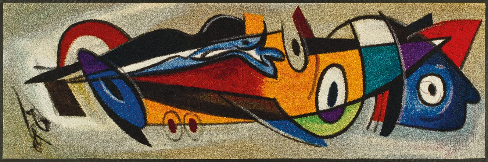 Wash + Dry 052401 Foot Mat with Positive Flow I Design 60 x 180 cm