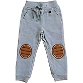 Zenulove Viscose Toddler Sweatpants Knee Pads Soft Crawling Pants for Boys & Girls, Baby Helper with Knee Protection (12M-5T)