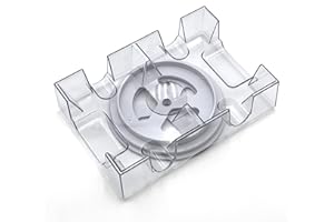 CHH Dual Deck Revolving Card Holder - 360 Degree Playing Card Holder for Kids Playing Card Accessories Poker Card Deck Holder Poker Table Accessories - Acrylic Playing Card Holder for Playing Card Games