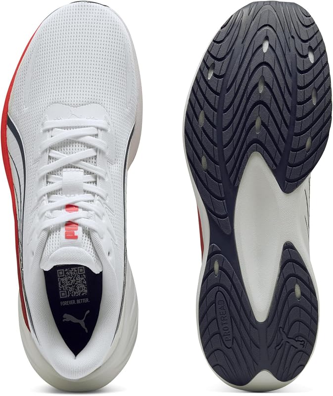 Unisex Pounce Lite Puma White-Ultra Red-Red Rhythm 8 42 — photo 4 sur 6