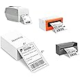 4x6 Thermal Labels, MakerKing White Mailing Fanfold Postage Direct Thermal Printer Shipping Label (4000 4x6 Fanfold Labels), Compatible with Rollo, MUNBYN, iDPRT, Polono, Zebra Thermal Label Printer