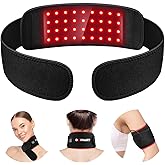 Doinart Red Light Therapy Belt for Neck, Portable Near Infrared Light Therapy for Face and Neck Chin Firming - Red Light Therapy Device Wearable Belt Neck Wrist Wrap Hand Unisex Gift