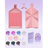 Silky Diamond Painting Tray with Lid, Diamond Painting Accessories, Diamond Art Tray with Prismatic Shine Lid, Diamond Art Ac