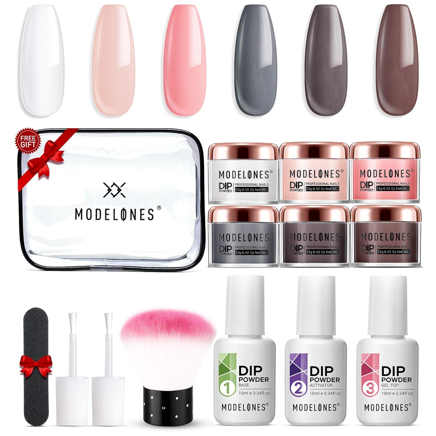 Dip Powder Nail Starter Kit Modelones Peachy Nails Kit for