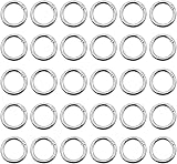 ZoZoMaiy 30x 28mm Silver Zinc Alloy Spring Snap Clip Hooks Backpack Craft view 1