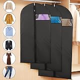 Niviy Garment Bags 60x100cm 5 Pack Moth Proof Zip Transparent PEVA view 5