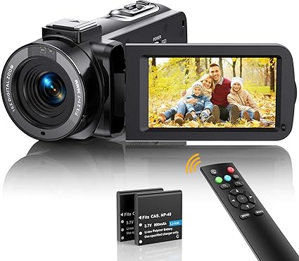 Videokamera Camcorder Fhd 1080p 36mp Vlogging Kamera Fur Youtube Ir Nachtsicht 30fps Digitalkamera 3 0 270 Drehbarer Ips Bildschirm Kamera Camcorder Mit 16x Digitalzoom Fernbedienung 2 Batterien Amazon De Elektronik Foto