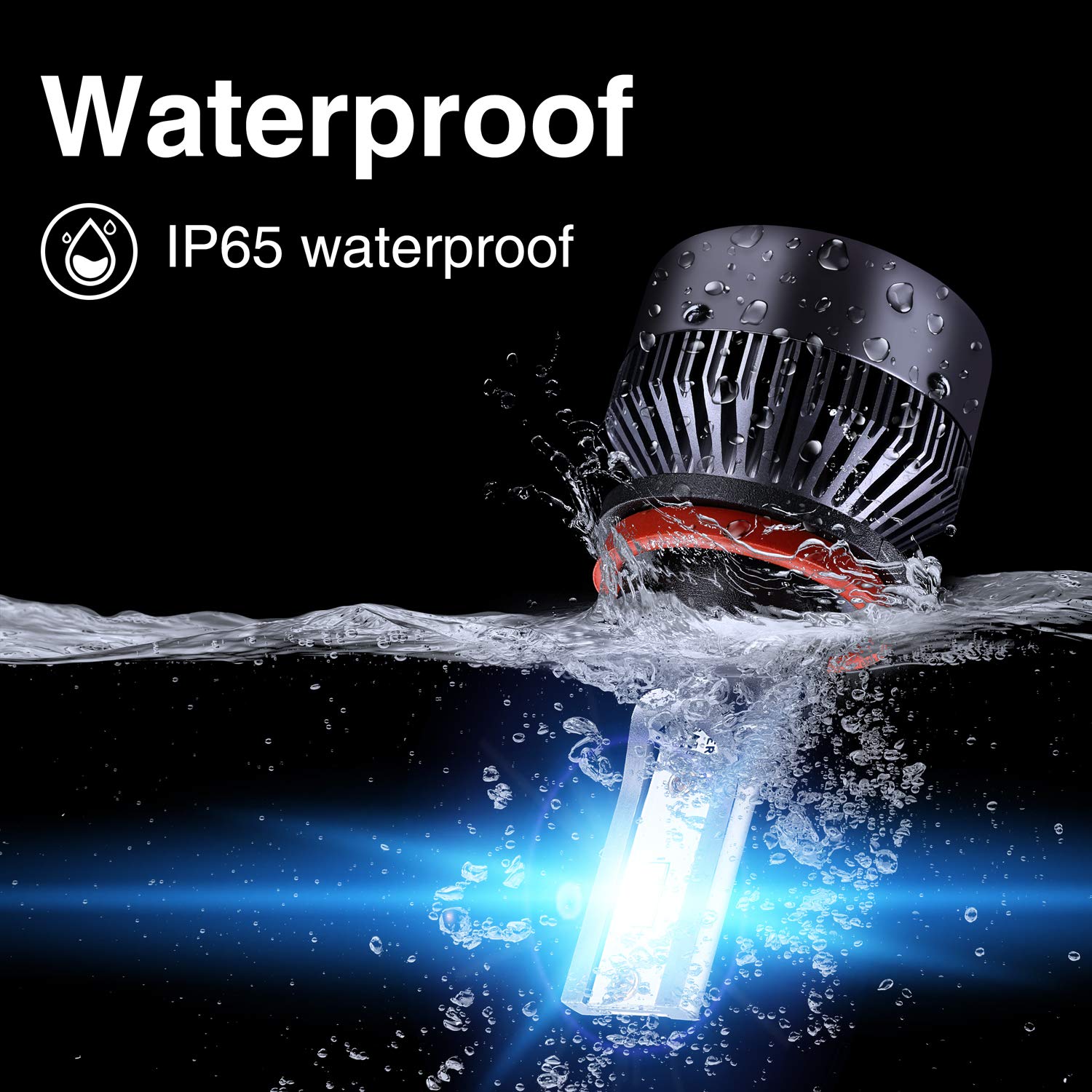 H11 LED Headlight BulbsH11 LED Headlight Bulbs Conversion Kit LED Light Bulb with Cooling Fan,12000LM 6500K Xenon White, Low Beam/Fog Light Bulb,Pack of 2