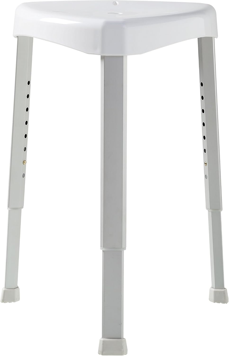 Tiger Libra Shower Stool, ABS, Aluminium, White, 43.9 x 57.6 x 40.8 cm, White, Aluminium, 43,9x57,6x40,8 cm - Image 4