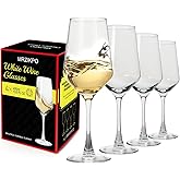MRZIKPO Wine Glasses Set of 4,13.5 oz/400ml Clear Red/White,Wine Glasses for Party, Wedding and Home,Premium Glasses Hand Blown,Long Stem,Daily Use.