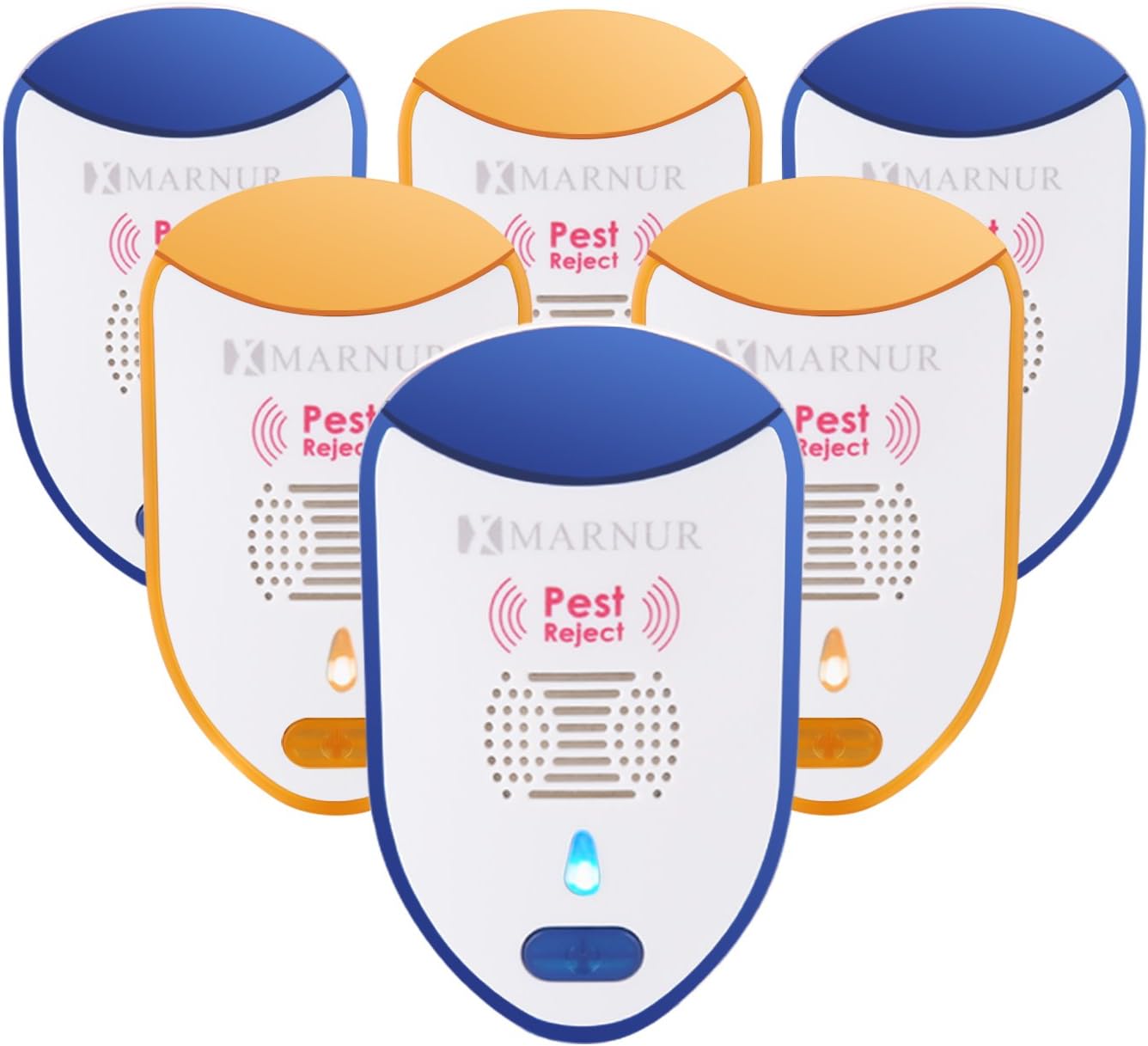 MARNUR Ultrasonic Electronic P-e-s-t Re-peller Night Light (6 Pack) Good for Family