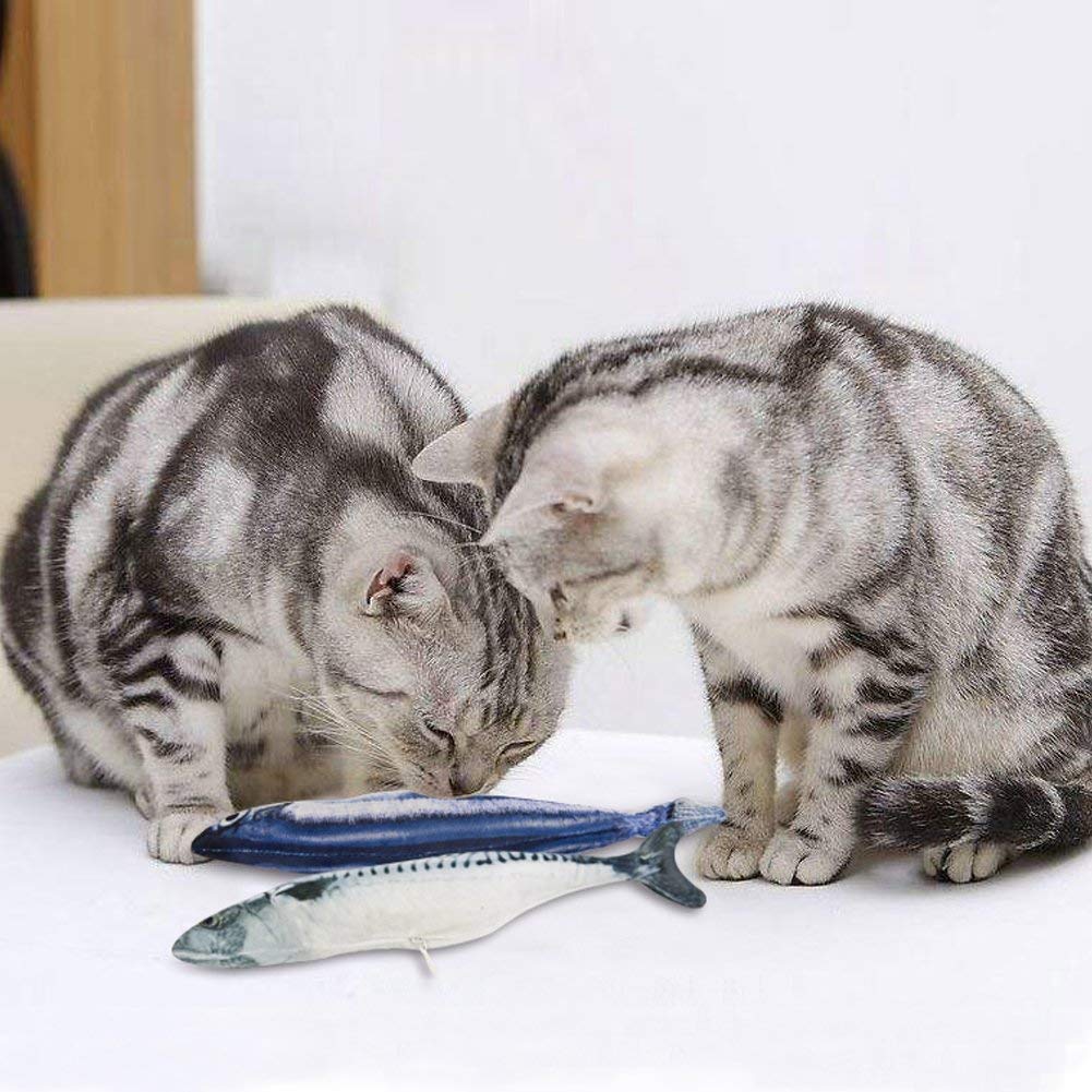 Homeda Fish Toy for Cats, Catnip Fish Toy Pillow for Cat Kitten Kitty