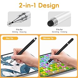 YaCeSyn 8 Pcs Universal 2 in 1 Stylus Pens for