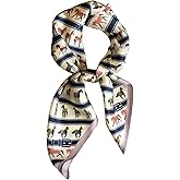 Clysoru Scarfs For Women Vibrant Colors Scarves Lightweight And Silky Square Scarf 27.5 * 27.5 in