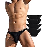 Avidlove Underwear Men's 4 Pack Classic Low Rise Stretchy Hip Briefs Bikini