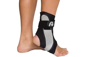 Aircast A60 Ankle Support Brace, Left Foot, Black, Small (Shoe Size: Men's 4-7 / Women's 5-8.5)