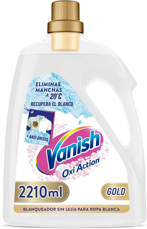 Oxi Action Gold Quitamanchas multipoder para la ropa, Elimina Olores y Evita Desteñidos, en gel, sin Lejía, 2210 ml