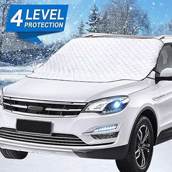 Amazon Com Hehui Car Windshield Snow Cover Car Sunshades For Windshield With Magnetic Edges Snow Ice Defense No Scratches Cotton Thicker Windshield Winter Cover Fits For Cars Trucks Vans And Suvs Automotive