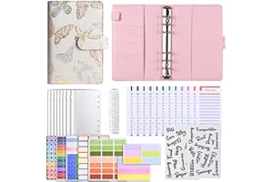 Carnet de planification budgétaire A6 avec pochette à fermeture éclair | Enveloppe A6 pour billets, pour hommes, femmes, garç