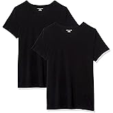 Amazon Essentials Women's Regular-Fit Short-Sleeve T-Shirt (Crewneck and V-Neck Options), Multipacks