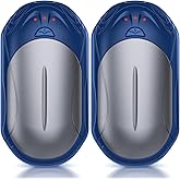 AI Hand Warmers Rechargeable 2 Pack, AI Smart Chips Electric Hand Warmers, 20Hrs Long Safe Heat, Portable Pocket Heater, Gifts for Christmas, Outdoor, Hunting, Golf, Camping Accessories