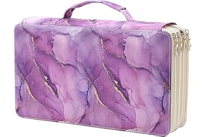 Lbxgap Portable Colored 300 Slots Pencil case Organizer with Printing Pattern for Watercolor Pens or Markers, Pencil Case Org