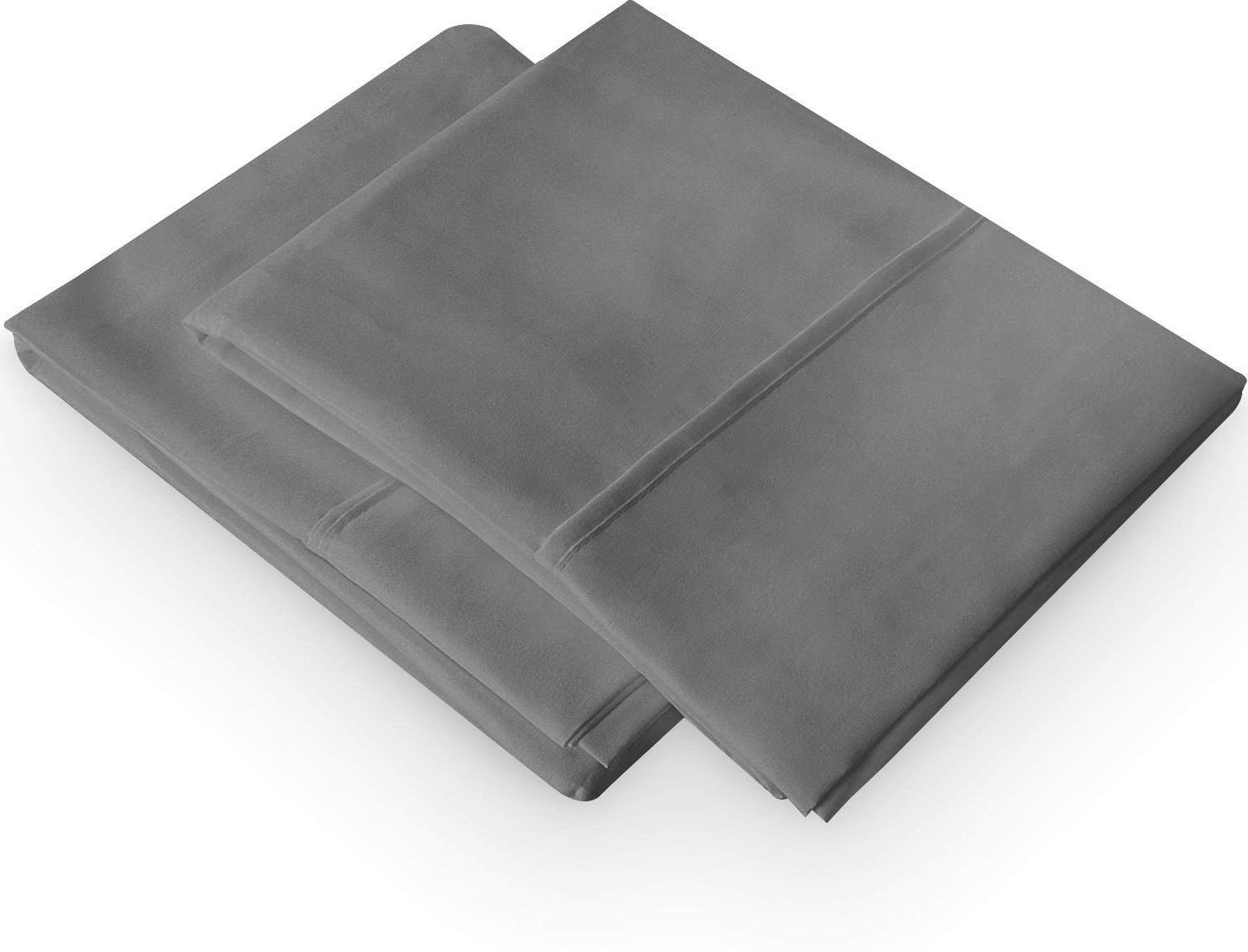 Microfibre PillowCases Grey Duractron - 2 Packs 50 X 75 C M Silky-soft, Anti-static Dust Mite Resistant (Grey) โ image 1