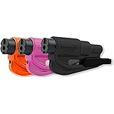 RESQME Family Pack of 3, The Original Emergency Keychain Car Escape Tool, 2-in-1 Seatbelt Cutter and Window Breaker, Made in 