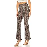 LA12ST High Waisted Yoga Flare Leggings for Women Tummy Control Printed Palazzo Pants Buttery Soft Bell Bottom Pants