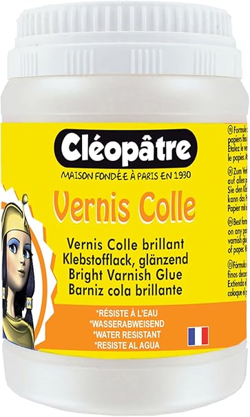 Cleopatre Lcc1 250 Vernis Colle Brillant Pot 250 G Amazon Fr Cuisine Maison