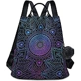 ALAZA Boho Mandala Ethnic Bohemian Backpack Purse for Women Anti Theft Fashion Back Pack Shoulder Bag